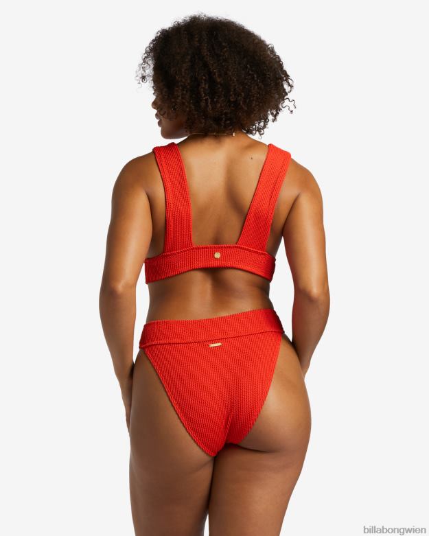 Billabong Wien 00V681255 | Billabong Sommer-High-Aruba-Bikinihose rotes Aloha Frauen