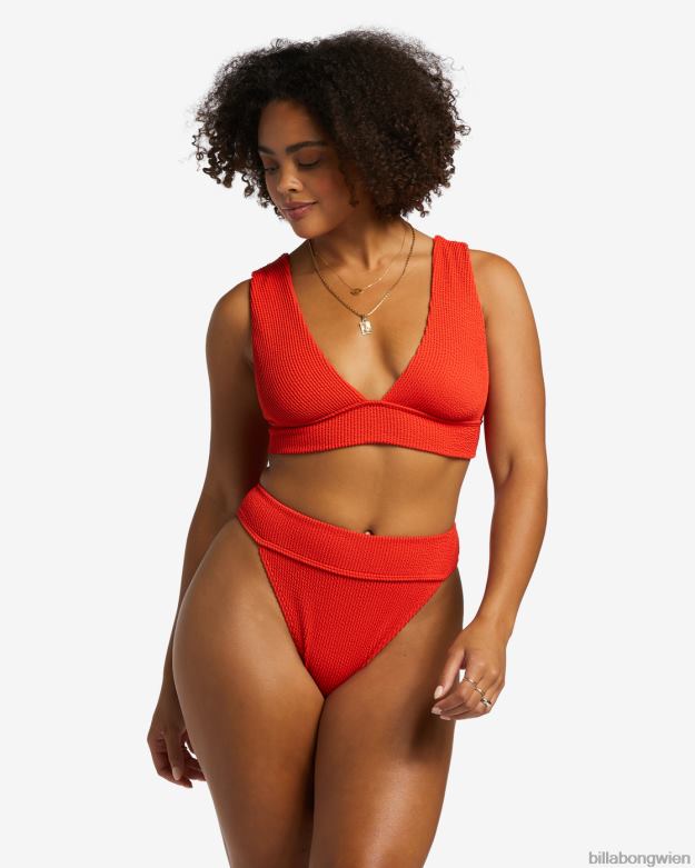 Billabong Wien 00V681255 | Billabong Sommer-High-Aruba-Bikinihose rotes Aloha Frauen