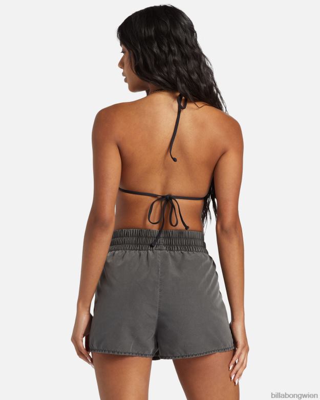 Billabong Wien 00V681266 | Billabong Sol Searcher neue Badeshorts mit elastischem Bund schwarzer Kieselstein Frauen