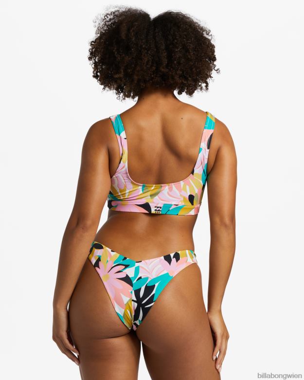 Billabong Wien 00V681271 | Billabong A/Div-Bikinihose mit hohem Beinausschnitt, UPF 50 schwarz-multi Frauen