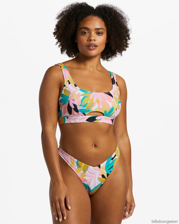 Billabong Wien 00V681271 | Billabong A/Div-Bikinihose mit hohem Beinausschnitt, UPF 50 schwarz-multi Frauen