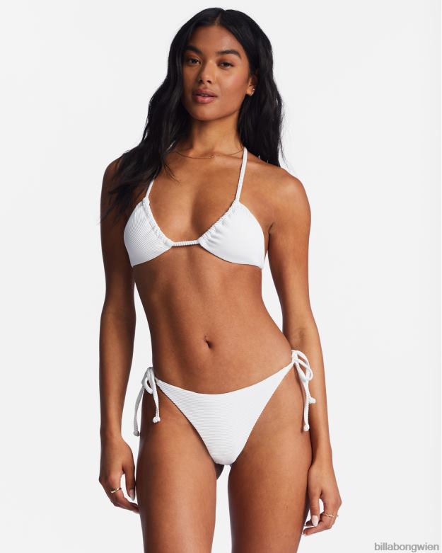 Billabong Wien 00V681302 | Billabong Tanlines Tanga-Bikinihose zum Binden an der Seite Weiß Frauen