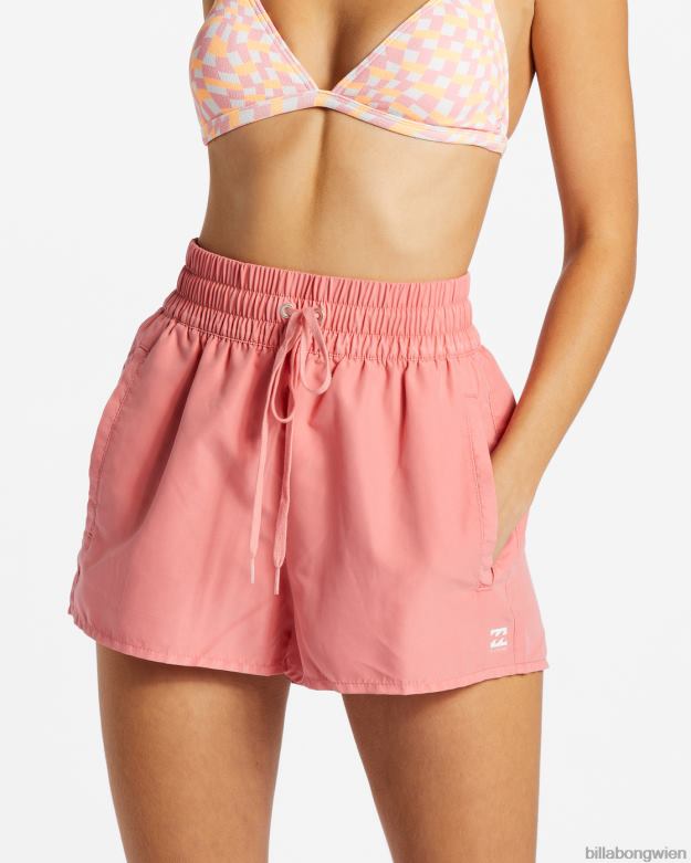 Billabong Wien 00V681362 | Billabong Sol Searcher neue Badeshorts mit elastischem Bund Flamingo Frauen