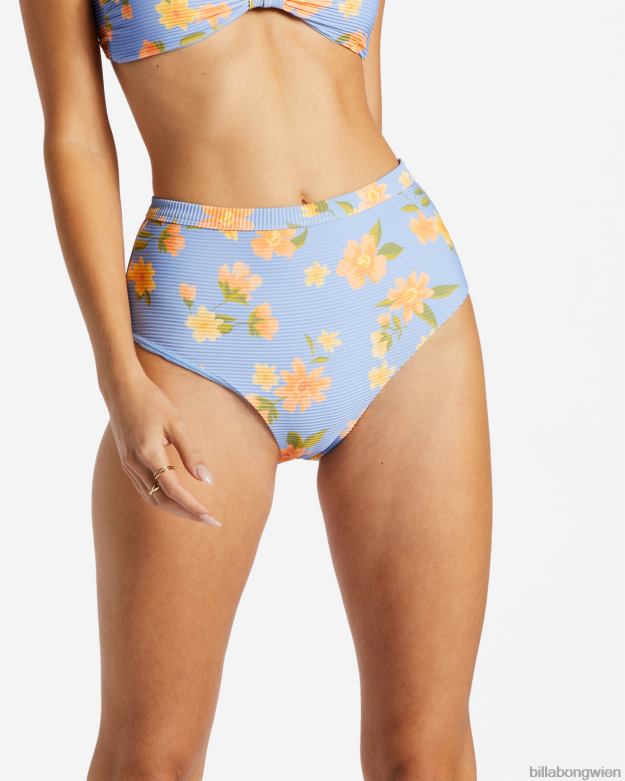 Billabong Wien 00V681388 | Billabong Lazy Days Tanlines Hi Retro-Bikinihose mit hoher Taille aus heiterem Himmel Frauen