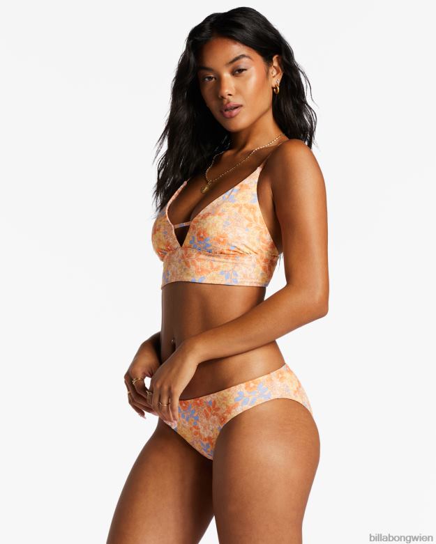 Billabong Wien 00V681394 | Billabong Fine by Me Lowrider Wende-Bikinihose helle Melone Frauen
