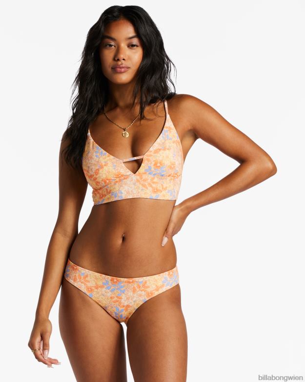 Billabong Wien 00V681394 | Billabong Fine by Me Lowrider Wende-Bikinihose helle Melone Frauen