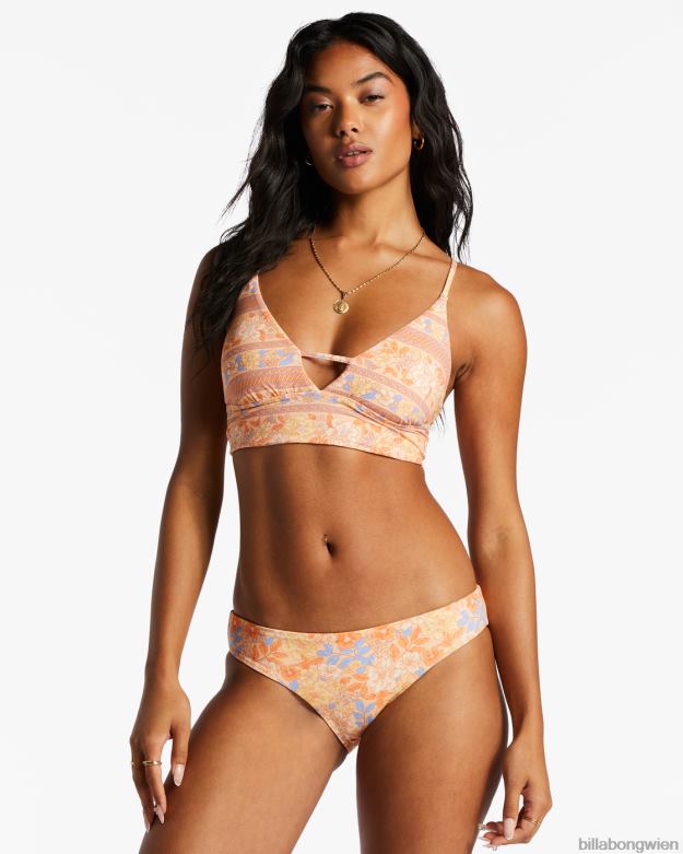 Billabong Wien 00V681394 | Billabong Fine by Me Lowrider Wende-Bikinihose helle Melone Frauen
