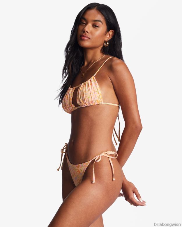 Billabong Wien 00V681417 | Billabong Sweet Oasis Maya Bikinihose zum Binden an der Seite gewaschener Nektar Frauen