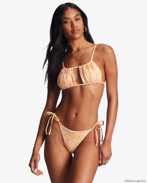 Billabong Wien 00V681417 | Billabong Sweet Oasis Maya Bikinihose zum Binden an der Seite gewaschener Nektar Frauen