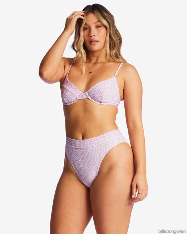 Billabong Wien 00V681425 | Billabong Covered in Love Tanlines Maui-Bikinihose lila Traum Frauen