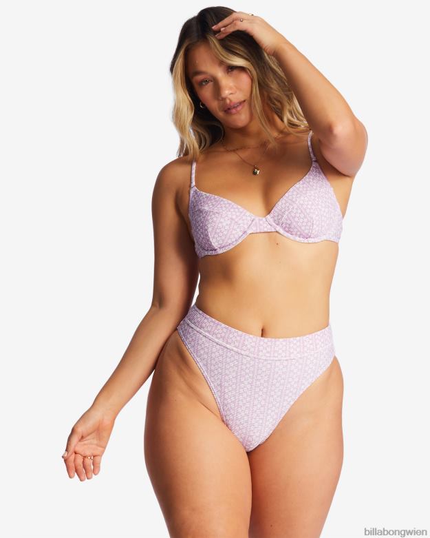 Billabong Wien 00V681425 | Billabong Covered in Love Tanlines Maui-Bikinihose lila Traum Frauen