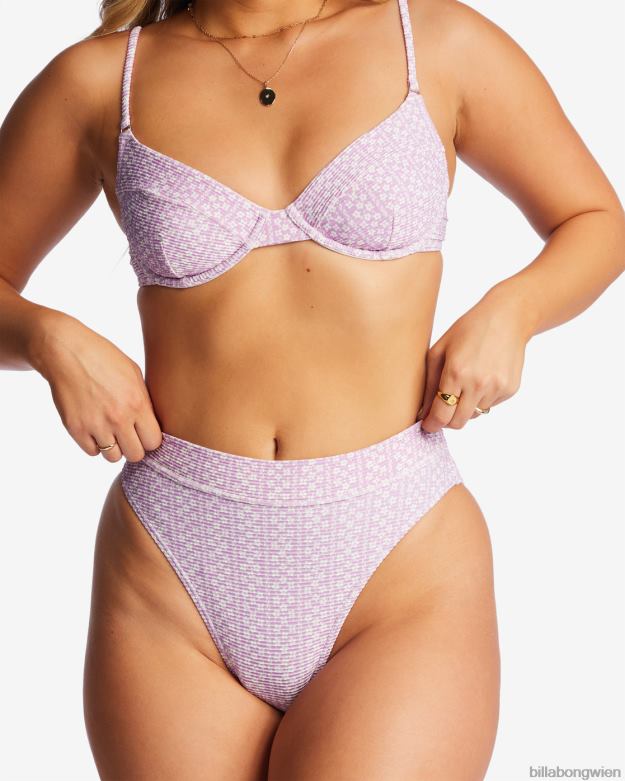Billabong Wien 00V681425 | Billabong Covered in Love Tanlines Maui-Bikinihose lila Traum Frauen