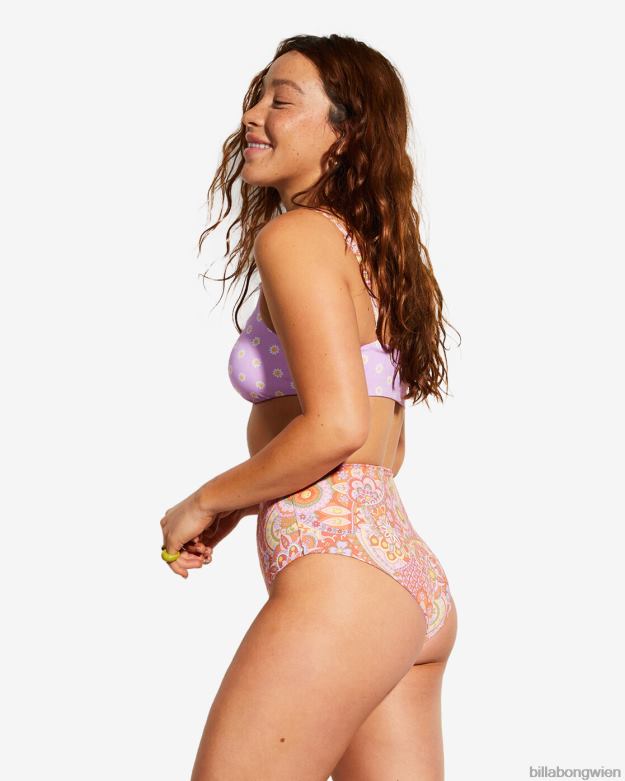 Billabong Wien 00V681473 | Billabong Billabong x Smiley Good Times Hi Retro-Bikinihose mit hohem Beinausschnitt, wendbar multi Frauen