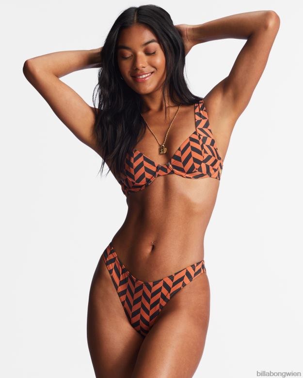 Billabong Wien 00V681478 | Billabong Cross-Step-Hike-Bikinihose Ziegel Frauen