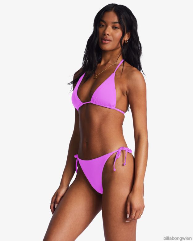 Billabong Wien 00V681504 | Billabong Sol Searcher Tanga-Bikinihose zum Binden an der Seite helle Orchidee Frauen