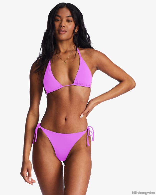 Billabong Wien 00V681504 | Billabong Sol Searcher Tanga-Bikinihose zum Binden an der Seite helle Orchidee Frauen