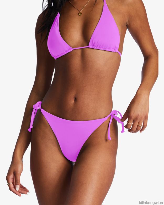 Billabong Wien 00V681504 | Billabong Sol Searcher Tanga-Bikinihose zum Binden an der Seite helle Orchidee Frauen
