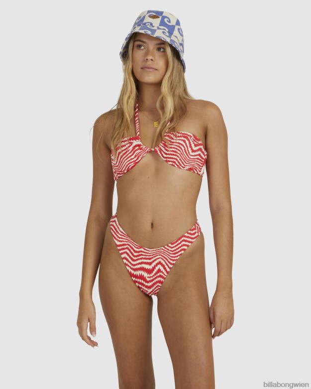 Billabong Wien 00V681514 | Billabong Vibration Hike knappe Bikinihose Rot Frauen