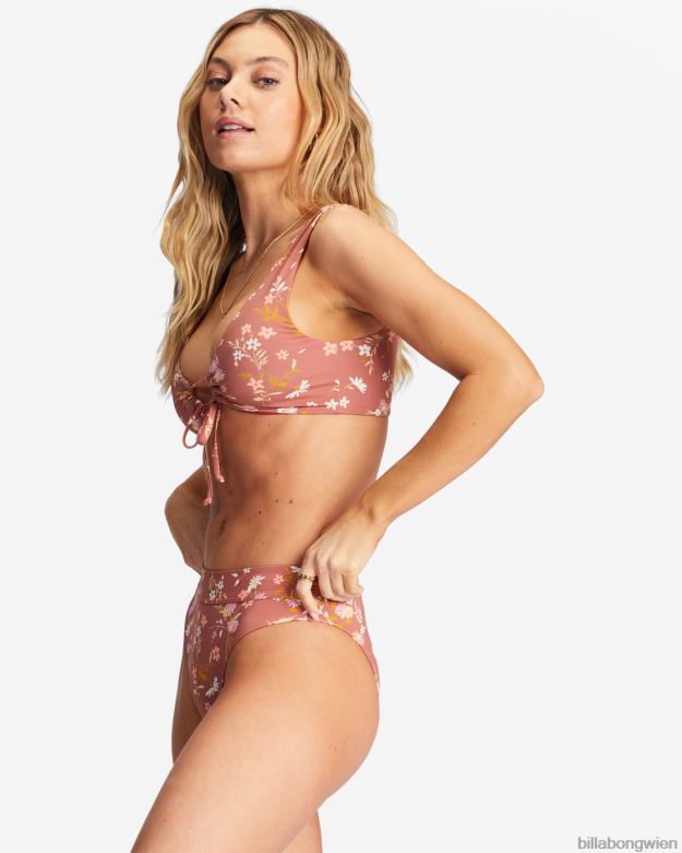 Billabong Wien 00V681521 | Billabong Flüstern Sie mir hoch sitzende Maui-Rider-Bikinihosen zu süße Schokolade Frauen