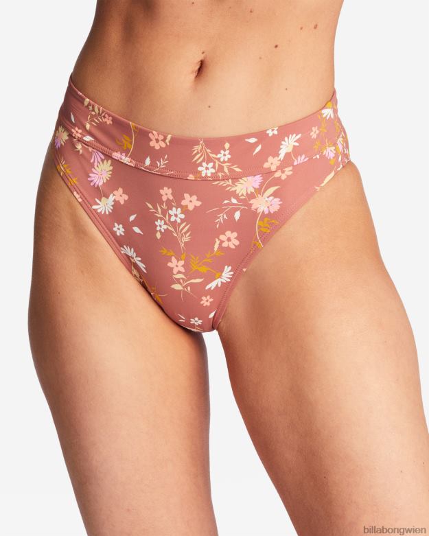 Billabong Wien 00V681521 | Billabong Flüstern Sie mir hoch sitzende Maui-Rider-Bikinihosen zu süße Schokolade Frauen