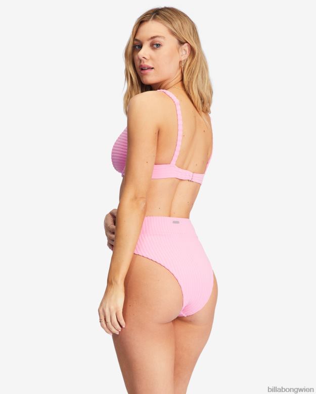 Billabong Wien 00V681522 | Billabong Bikinihose mit Schleife und hohem Bund rosa Himmel Frauen