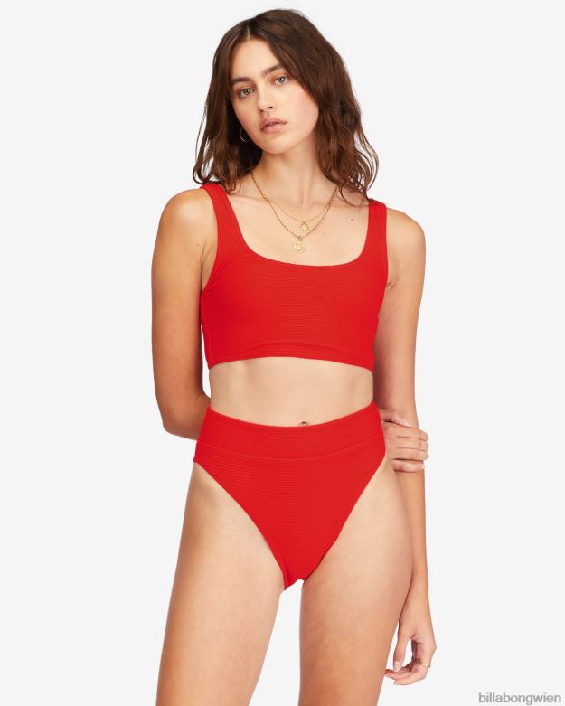 Billabong Wien 00V681536 | Billabong Tanlines hoch taillierte Bikinihöschen scharfer Pfeffer Frauen