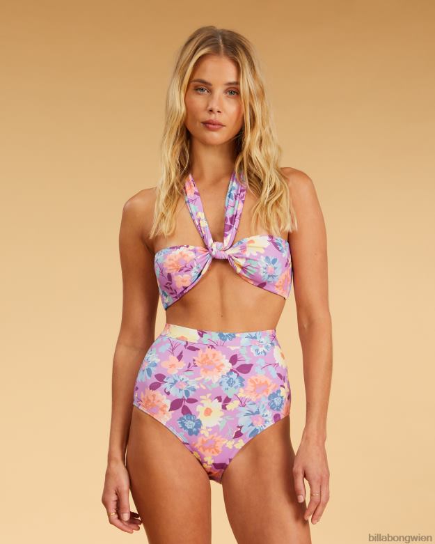 Billabong Wien 00V681540 | Billabong Salzige blonde Halleys Garden-Bikinihose mit hoher Taille multi Frauen