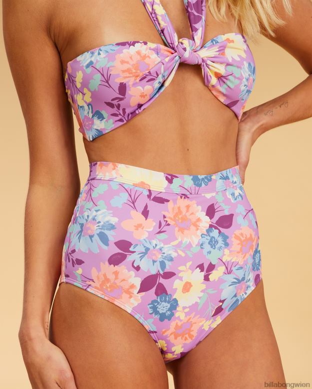 Billabong Wien 00V681540 | Billabong Salzige blonde Halleys Garden-Bikinihose mit hoher Taille multi Frauen