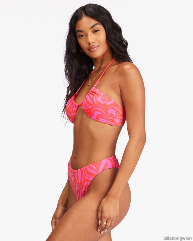 Billabong Wien 00V681552 | Billabong Sie ist ein Trip-Havanna-Bikiniunterteil Vintage Koralle Frauen