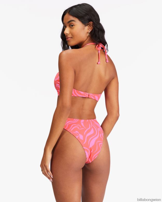 Billabong Wien 00V681552 | Billabong Sie ist ein Trip-Havanna-Bikiniunterteil Vintage Koralle Frauen