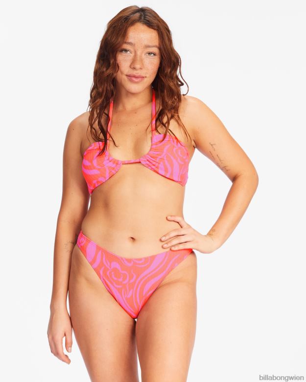 Billabong Wien 00V681552 | Billabong Sie ist ein Trip-Havanna-Bikiniunterteil Vintage Koralle Frauen