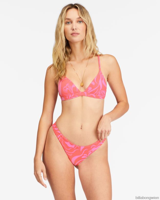 Billabong Wien 00V681553 | Billabong Sie ist ein Trip-Tanga-Bikiniunterteil Vintage Koralle Frauen