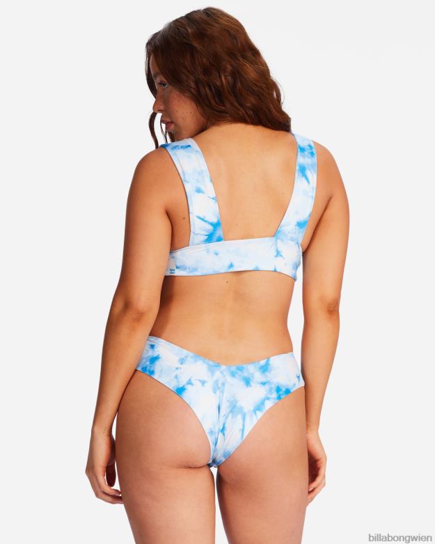 Billabong Wien 00V681570 | Billabong gebleichte blaue Fidschi-Bikinihose im Cheeky-Stil klassisches Blau Frauen
