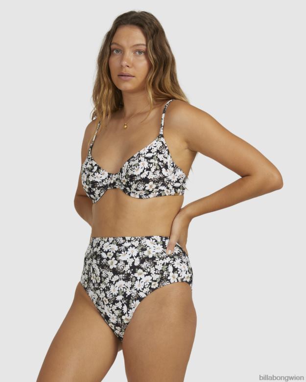 Billabong Wien 00V681598 | Billabong Bliss Fall High Retro-Bikinihose Schwarz Frauen
