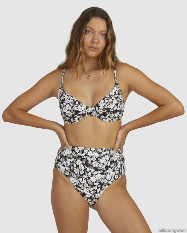 Billabong Wien 00V681598 | Billabong Bliss Fall High Retro-Bikinihose Schwarz Frauen