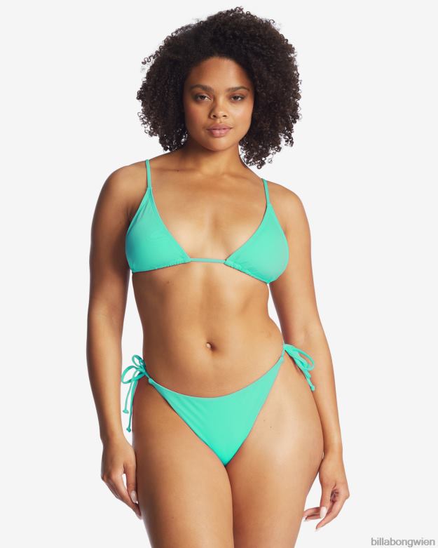 Billabong Wien 00V681630 | Billabong Sol Searcher Tanga-Bikinihose zum Binden an der Seite tropisches Grün Frauen