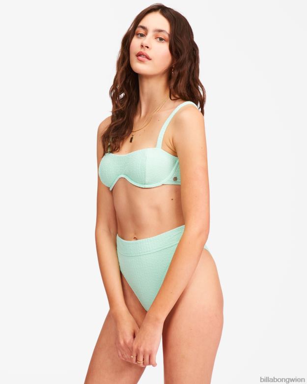 Billabong Wien 00V681635 | Billabong So Dazed Maui Rider Bikinihose mit hoher Taille grüne Minze Frauen