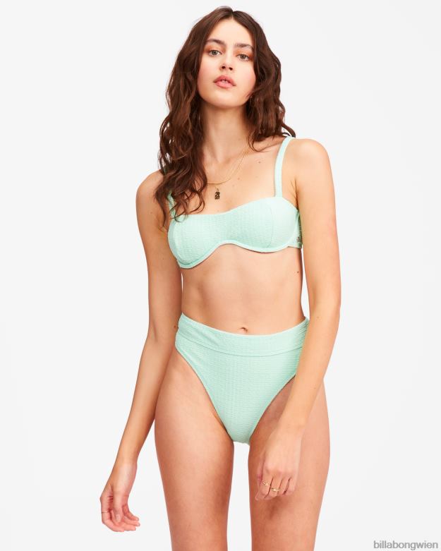 Billabong Wien 00V681635 | Billabong So Dazed Maui Rider Bikinihose mit hoher Taille grüne Minze Frauen