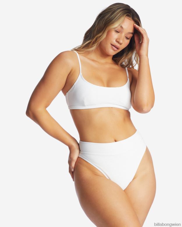 Billabong Wien 00V681654 | Billabong Tanlines hoch taillierte Bikinihöschen Weiß Frauen
