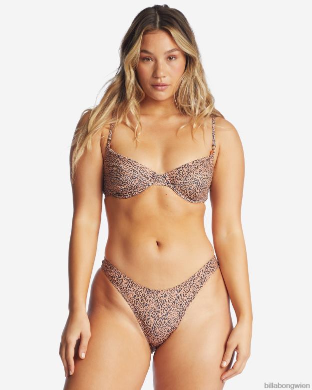 Billabong Wien 00V681658 | Billabong Hidden Shore Hike-Bikinihose mit hohem Bund Toffee Frauen