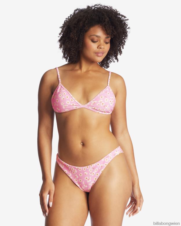 Billabong Wien 00V681667 | Billabong Daisy Craze Tanga-Bikinihose mit niedrigem Bund rosa Dame Frauen