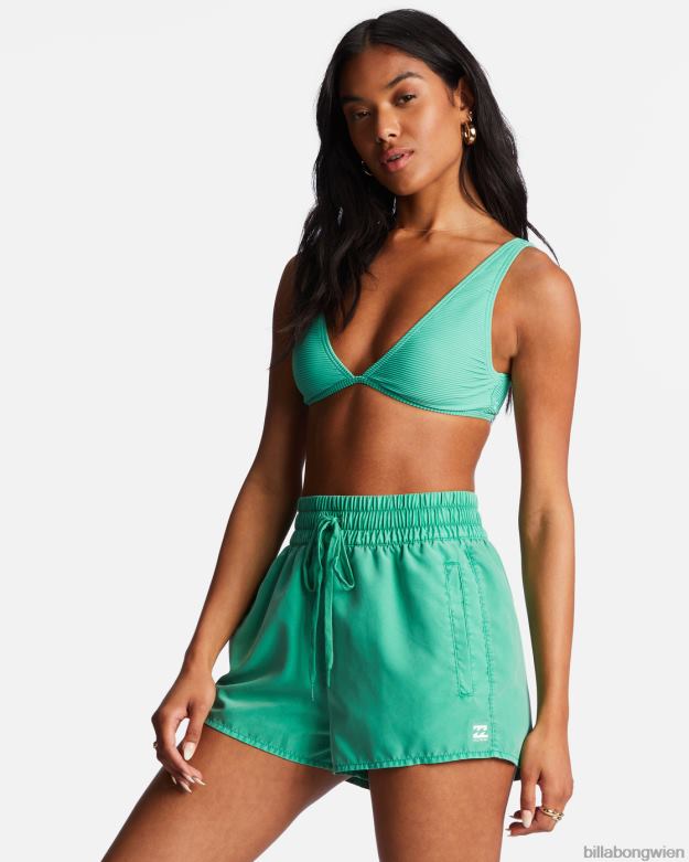 Billabong Wien 00V681703 | Billabong Sol Searcher neue Badeshorts mit elastischem Bund süßes Gras Frauen