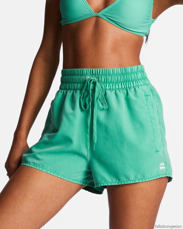 Billabong Wien 00V681703 | Billabong Sol Searcher neue Badeshorts mit elastischem Bund süßes Gras Frauen