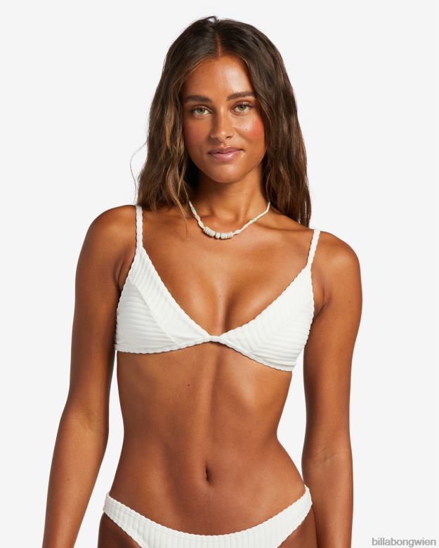 Billabong Wien 00V681191 | Billabong festes Triangel-Bikinioberteil mit Schleife Salzkristall Frauen