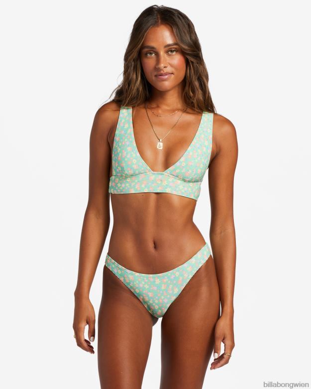 Billabong Wien 00V681197 | Billabong „I Sea You Tanlines“-Bikinioberteil mit tiefem Ausschnitt grüne Minze Frauen