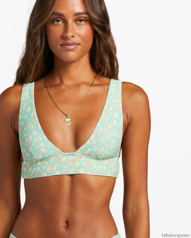 Billabong Wien 00V681197 | Billabong „I Sea You Tanlines“-Bikinioberteil mit tiefem Ausschnitt grüne Minze Frauen