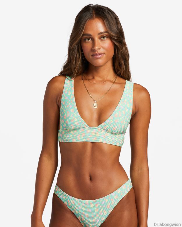 Billabong Wien 00V681197 | Billabong „I Sea You Tanlines“-Bikinioberteil mit tiefem Ausschnitt grüne Minze Frauen