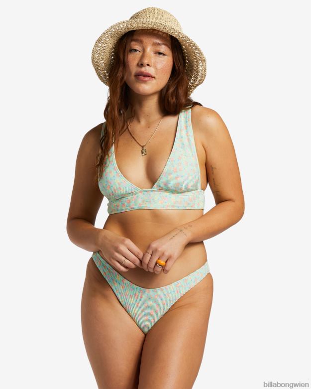 Billabong Wien 00V681197 | Billabong „I Sea You Tanlines“-Bikinioberteil mit tiefem Ausschnitt grüne Minze Frauen