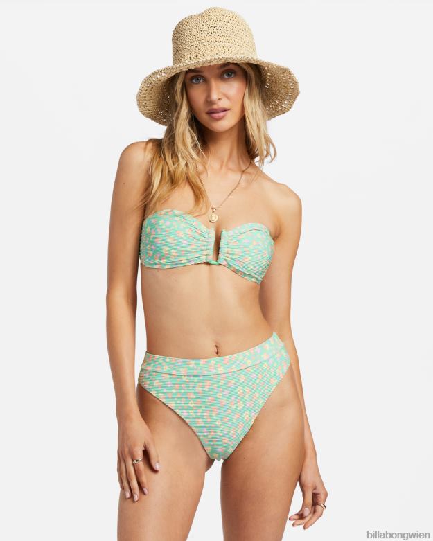 Billabong Wien 00V681199 | Billabong Bandeau-Bikinioberteil „I Sea You Tanlines“. grüne Minze Frauen