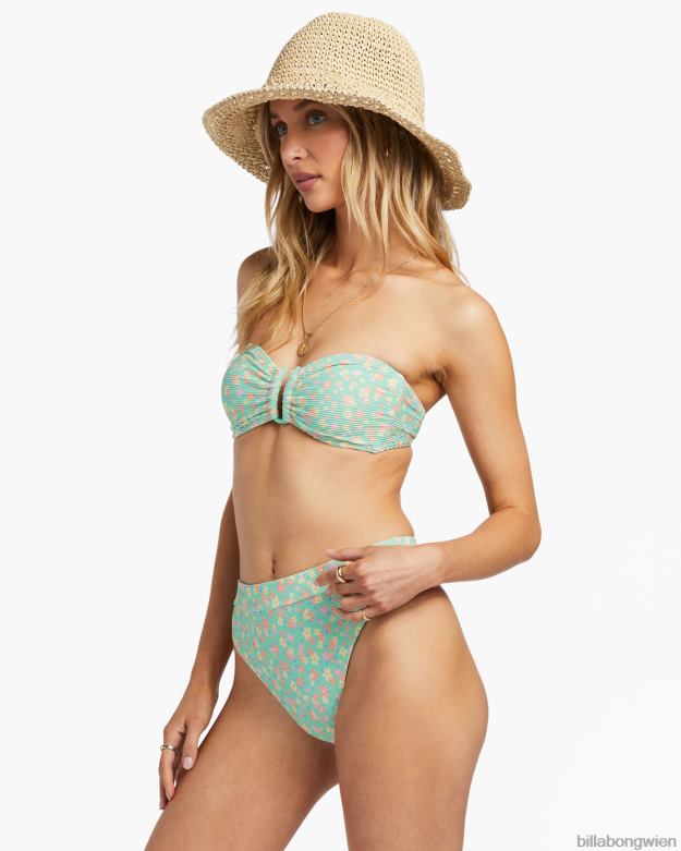 Billabong Wien 00V681199 | Billabong Bandeau-Bikinioberteil „I Sea You Tanlines“. grüne Minze Frauen
